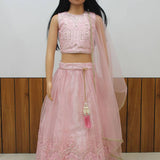 Heavy Soft Net Kids Lehenga Choli