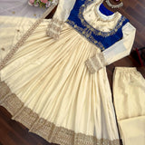Ethnic Premium Chinon Silk Gown