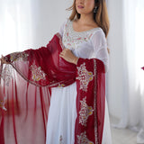 Designer White Anarkali Gown
