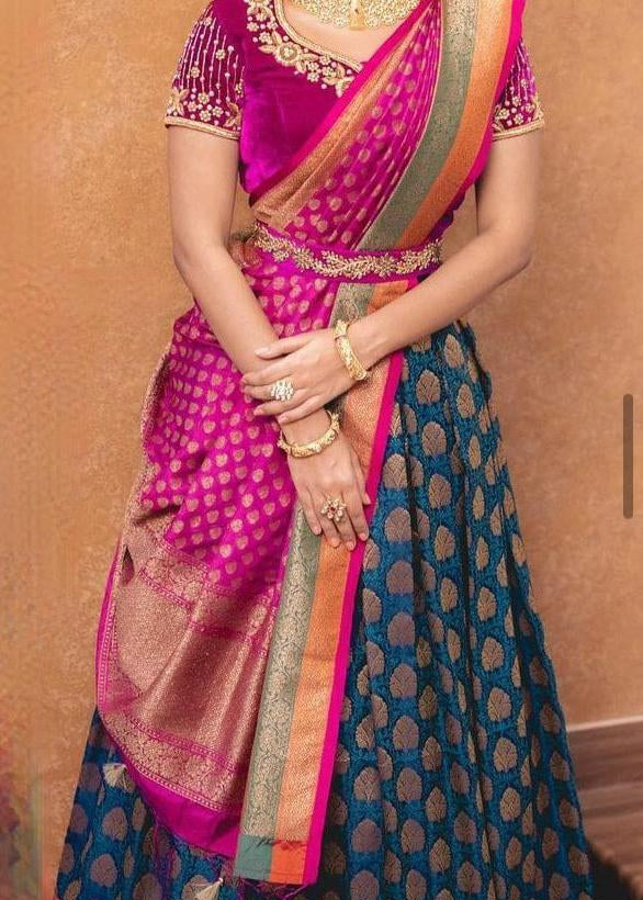 Premium  Half Lehenga Saree