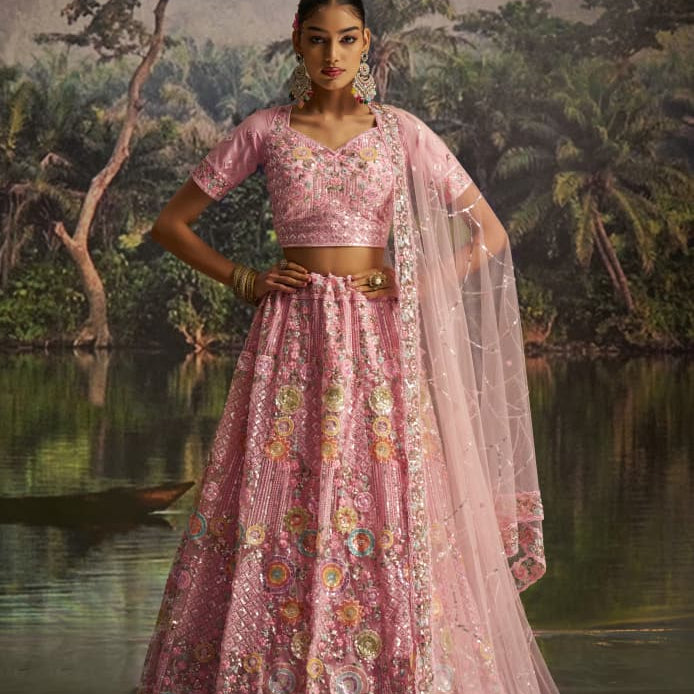 Grand Wedding Embroidered Lehenga Choli