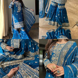 Designer Partylook Top Plazzo