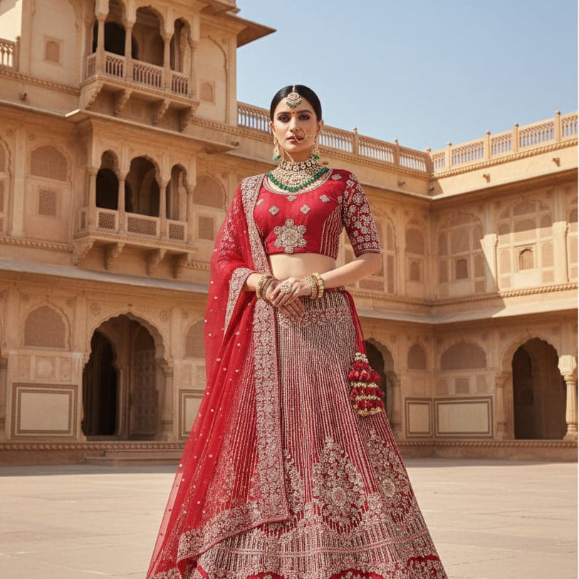 Mahotsav Elegance Premium Velvet Lehenga