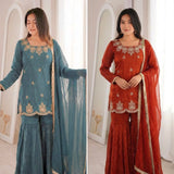 Boutique fendy Silk Top Sharara