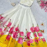 Elegance Haldi Special Printed Lehenga