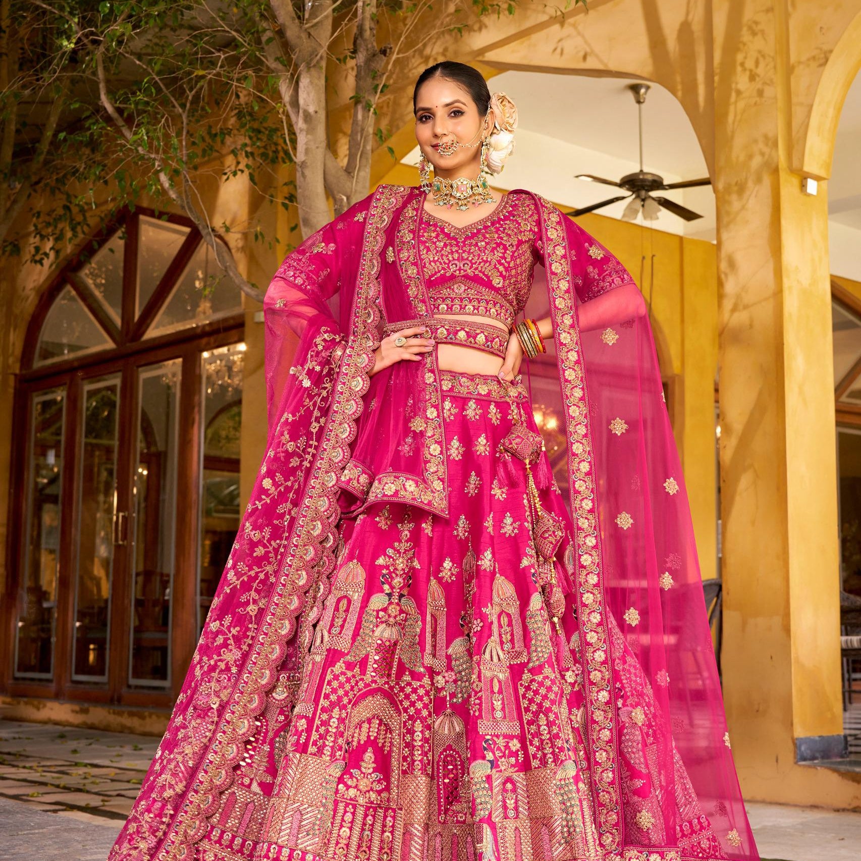 Lavish Bridal Wedding Velvet Lehenga