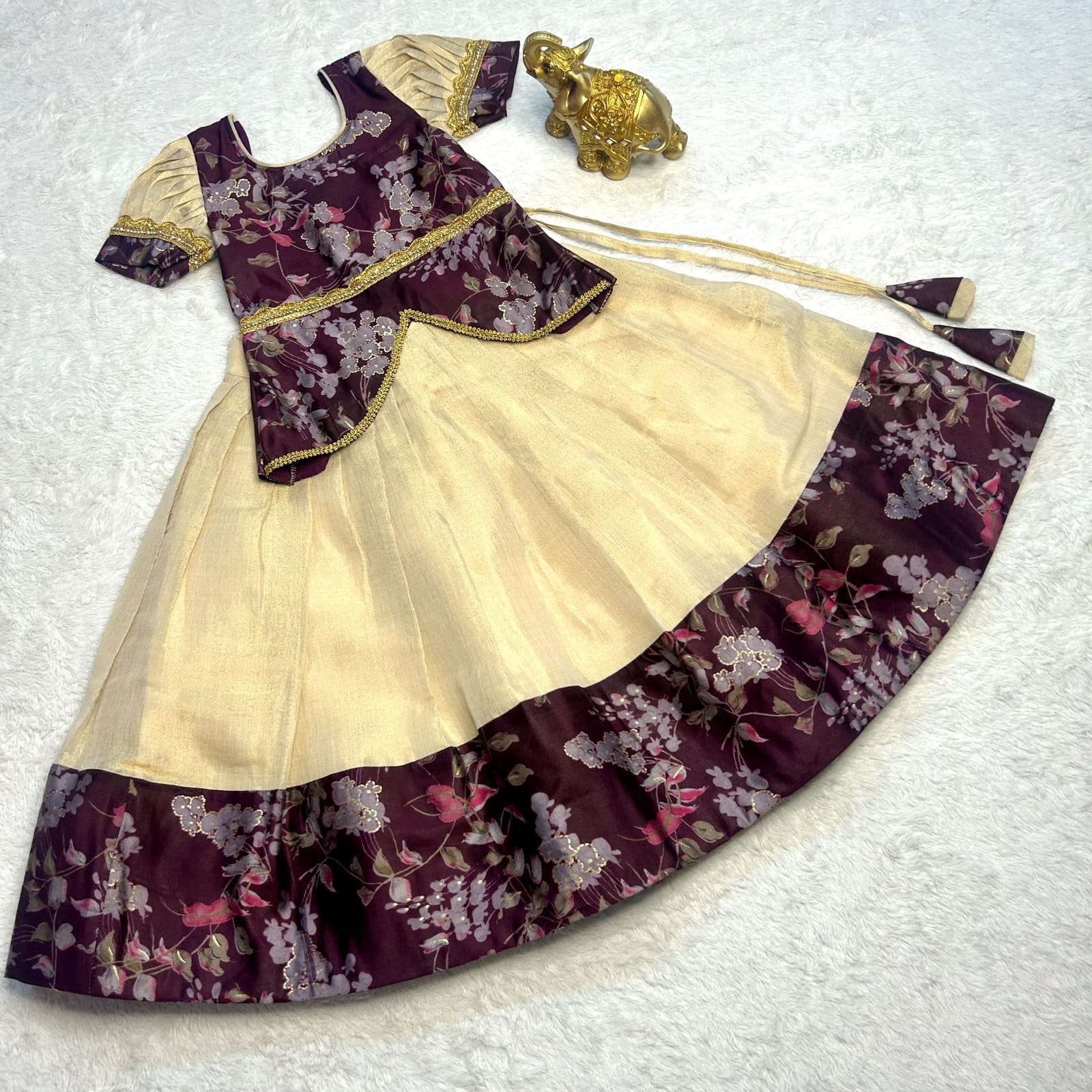 Presenting Soft Silk Kids Lehenga