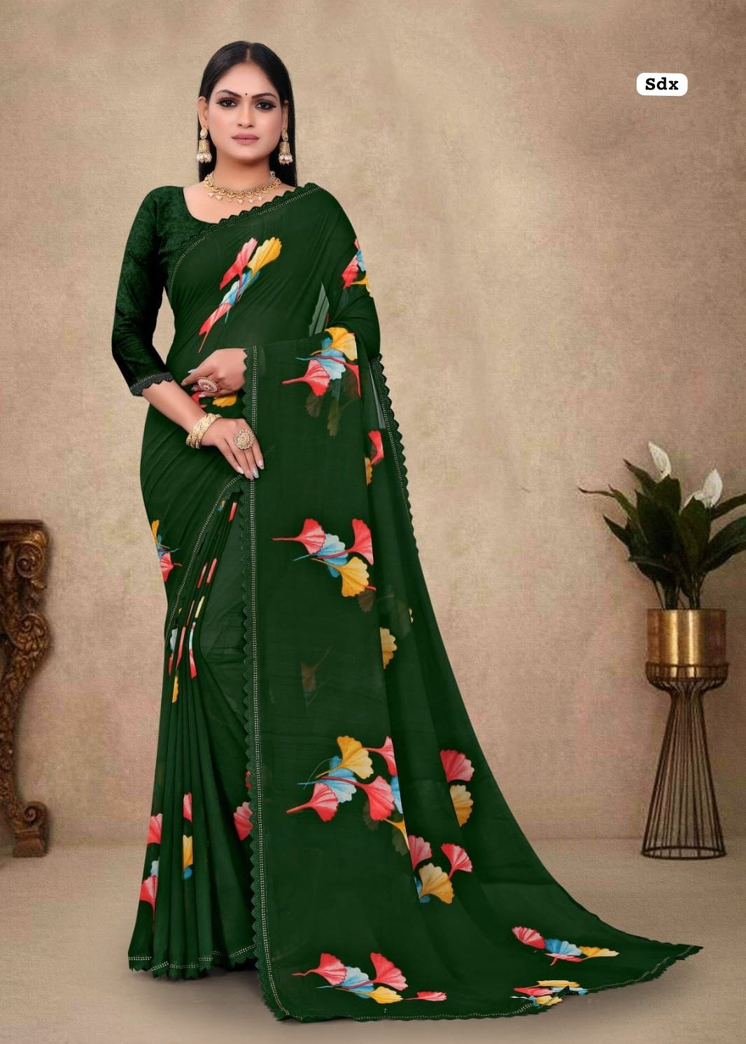 New Launching Floral Print Saree