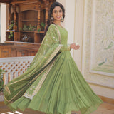 Faux Georgette  Anarkali Gown