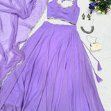 Fancy Purple  Lehenga Choli