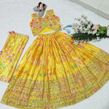 Stylish Kids Silk Lehenga Choli