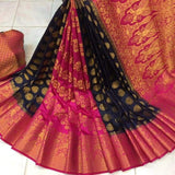 Moonga Soft Silk Saree,