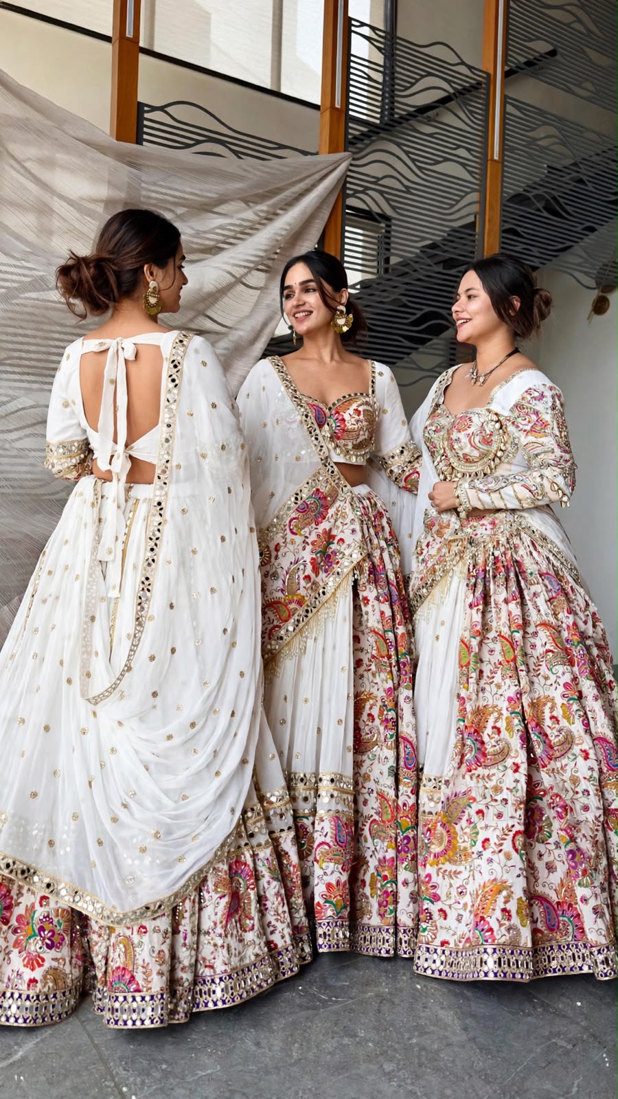 Navratri Special Muslin Silk Lehenga