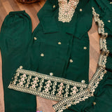Designer Embroidered Sharara Suit