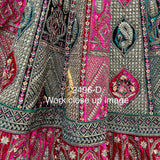 Double dupatta heavy Embroidery work designer Lehengacholi