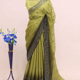 Premium  Mirror Work Saree