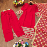 Light Pink Karva Straight Suit