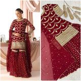 Maroon Royal Embroidered Suit