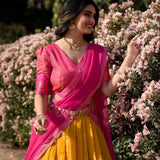 Kanchipuram Silk Zari Weaving Lehenga