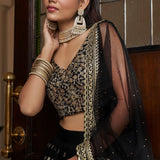 Beautyfull Black Bollywood Lehenga Choli