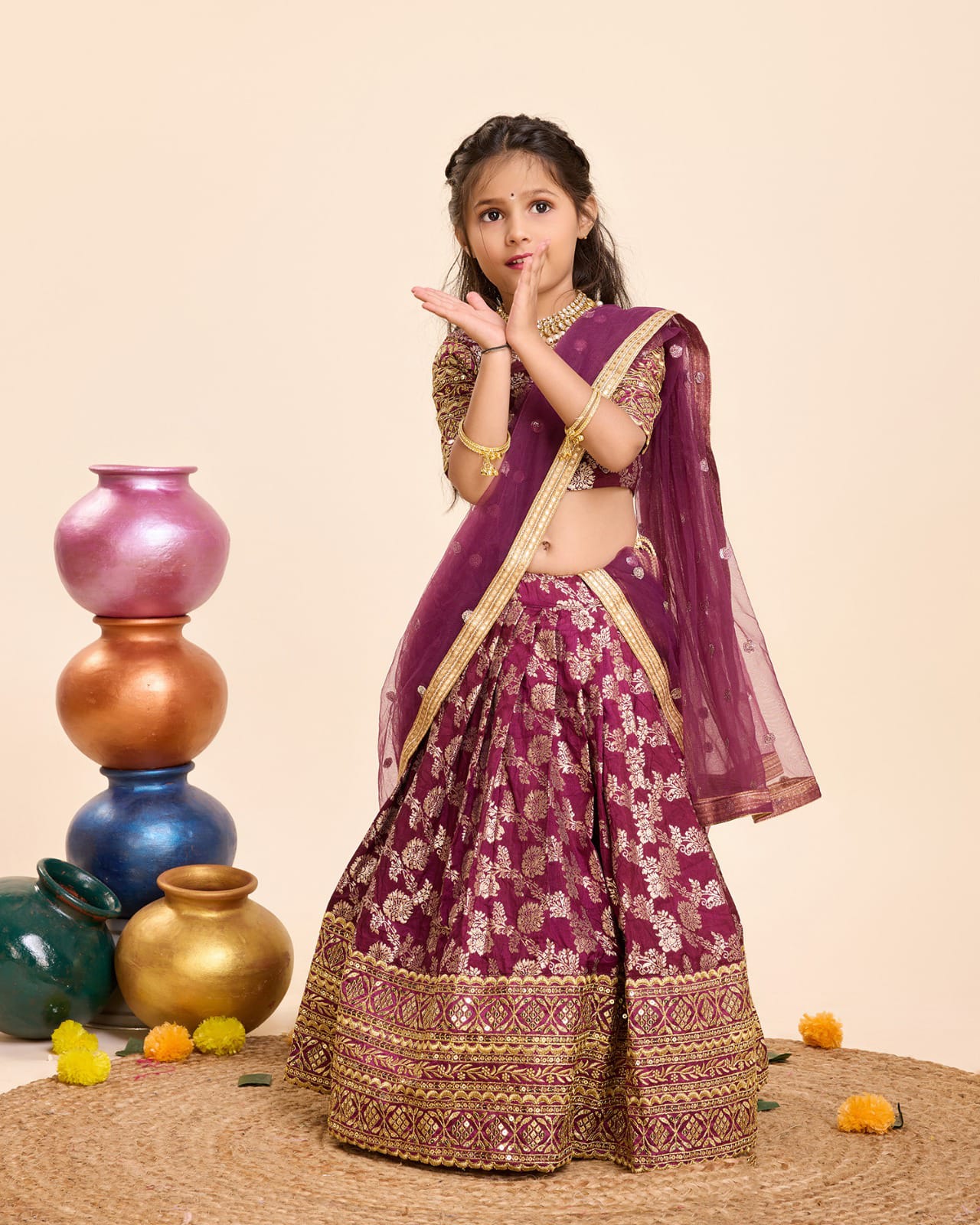 Beautifull Sequance Kids Lehenga Choli