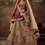 Premium  Bridal Velvet Wedding Lehenga