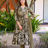 Printed Attractive Party Wear Rayon  Gown