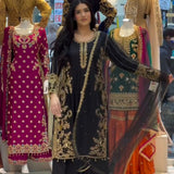 Designer Heavy Roman Silk Suit