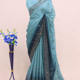 Premium  Mirror Work Saree