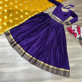 Pure Chinnon Jacquard  Lehenga