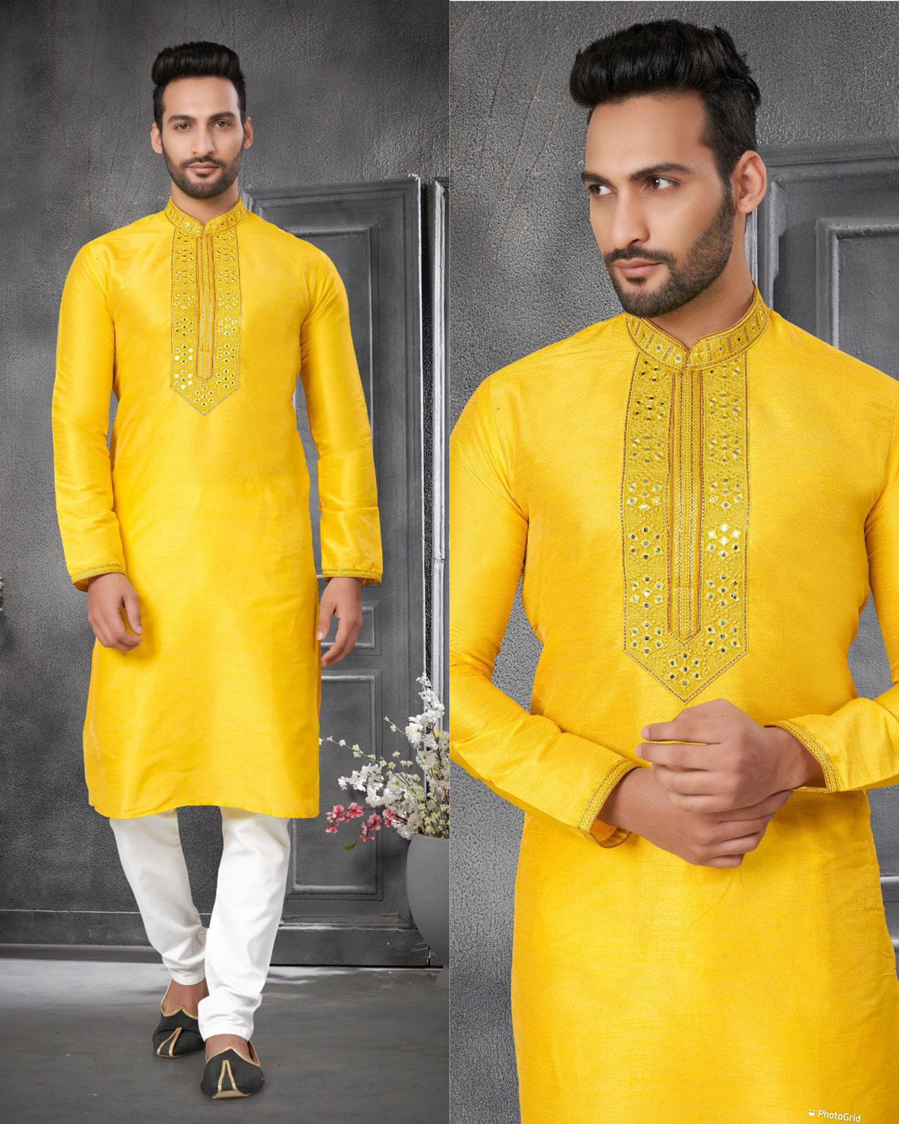 Treditional Mens Silk Kurta