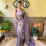 Premium chinon with seqwance work saree