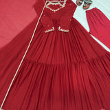 Maroon Designer Anarkali Gown