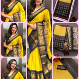 Beautiful Art Silk Jacquard Border Saree