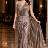 Partylook Shiny Space Silk Saree