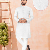 Men's Traditional chikan work kurta