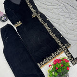 Heavy Designer Velvet Straight Suit