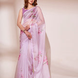 Delicate Texture Printed Saree Collection