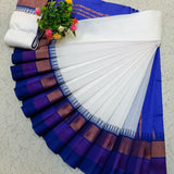 Blue white Bridesmaids Saree