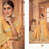 New launch linen tissue silk saree