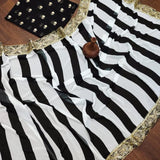 Black White Bollywood Saree