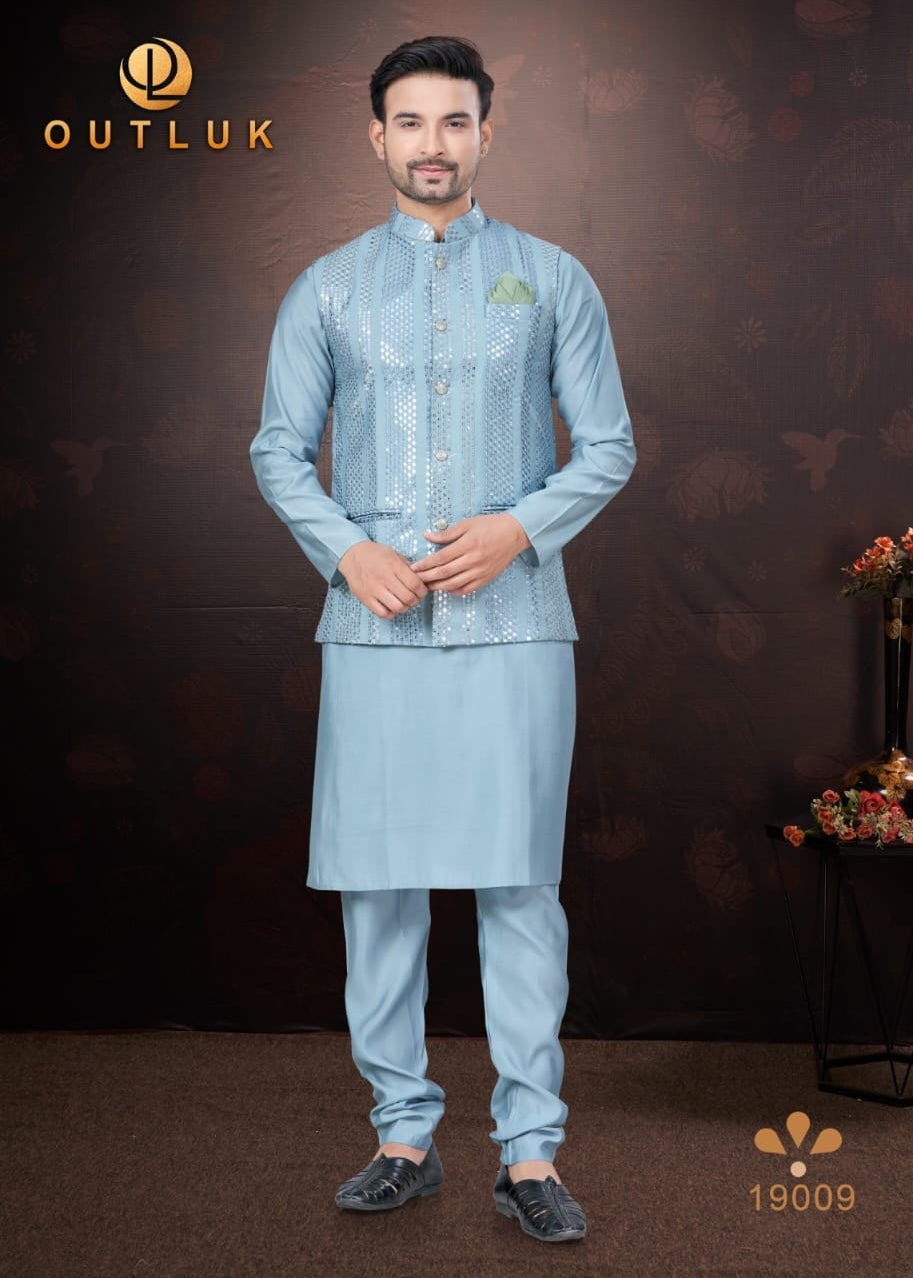 Wedding Modi Jacket Kurta Pajama