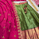 Exclusive Designer Kanjivaram Silk Lehenga