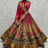 Designer double dupatta Bridal Lehengacholi