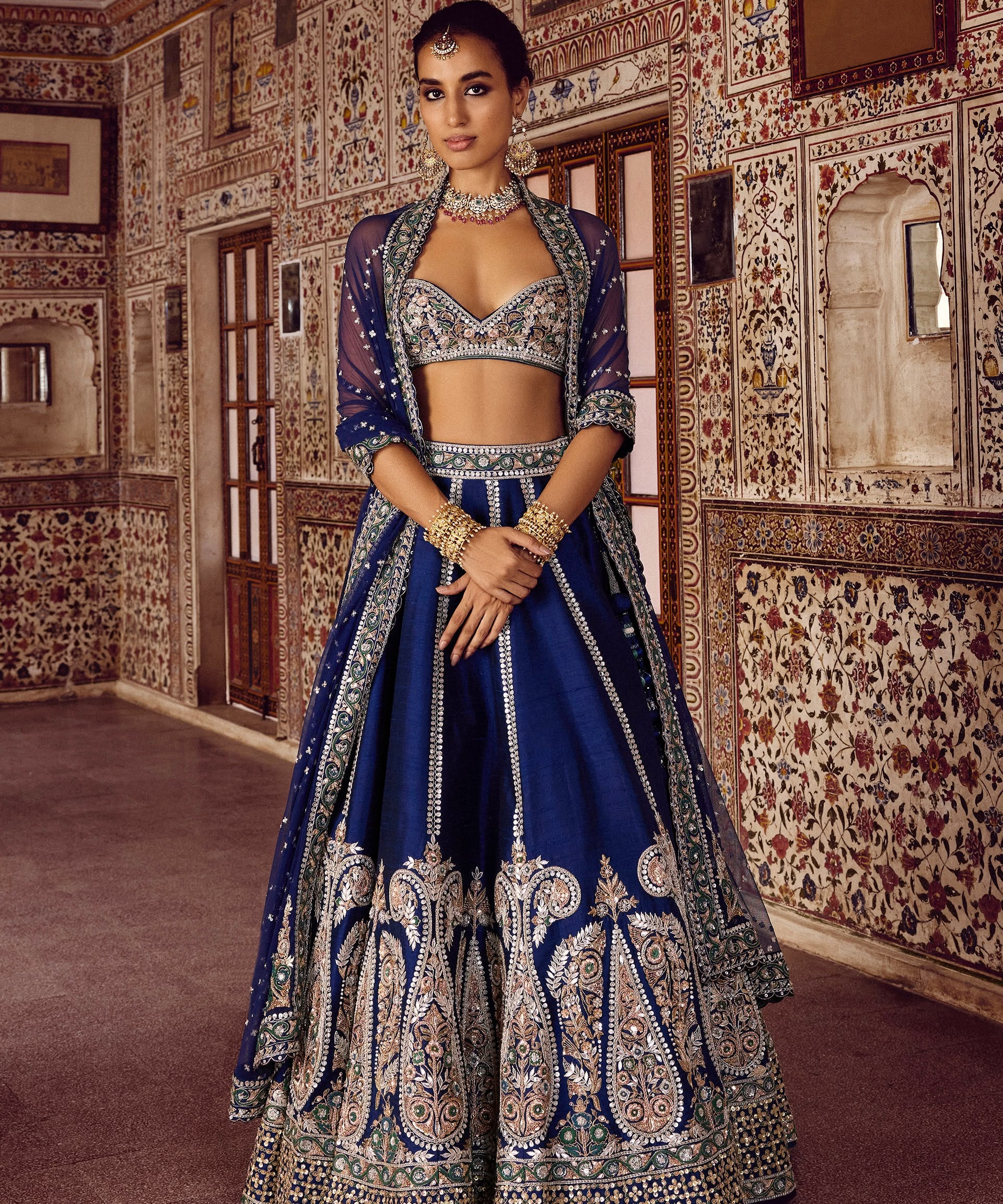 Classy Silk Thread Work Lehenga