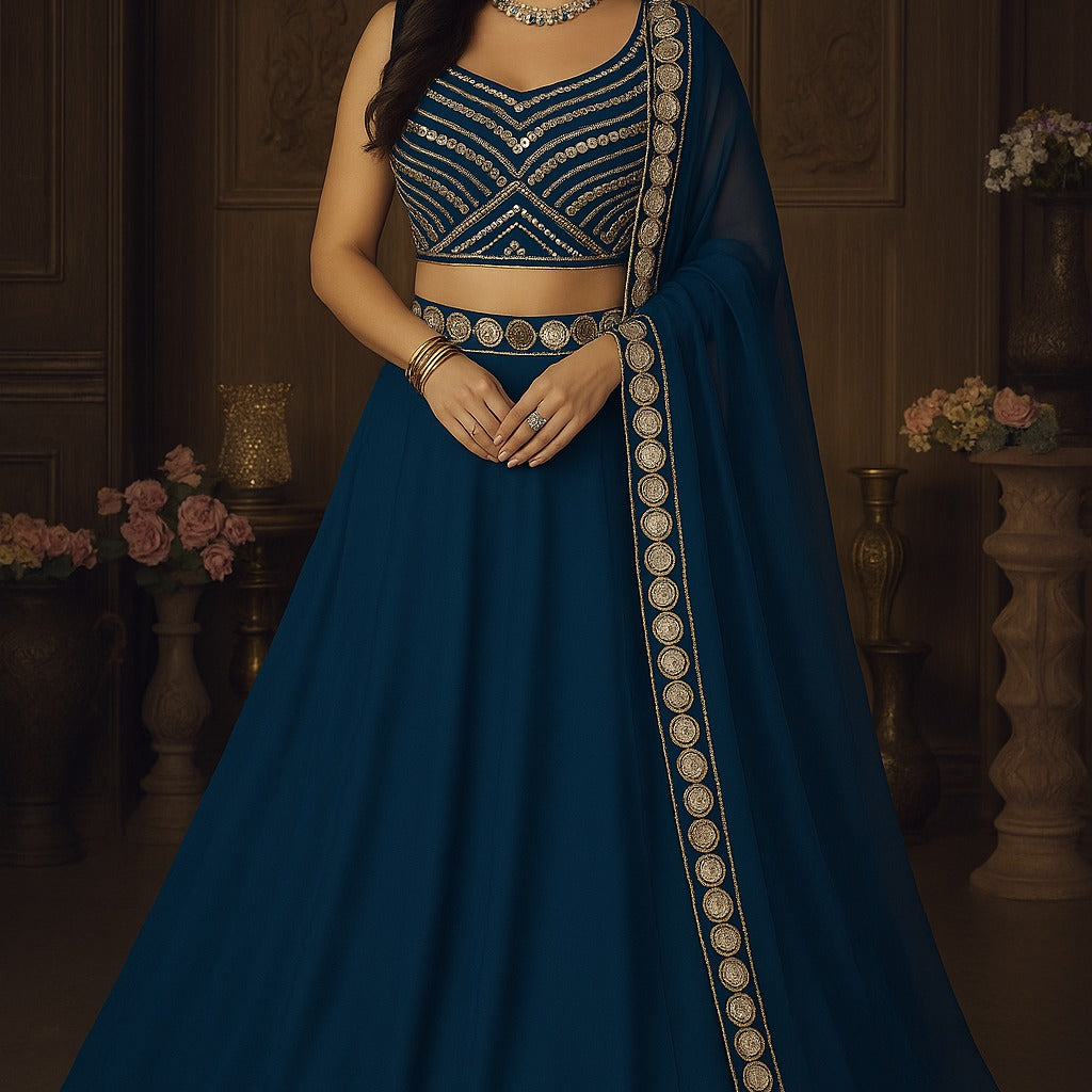 Occasionally Heavy Georgette Lehenga