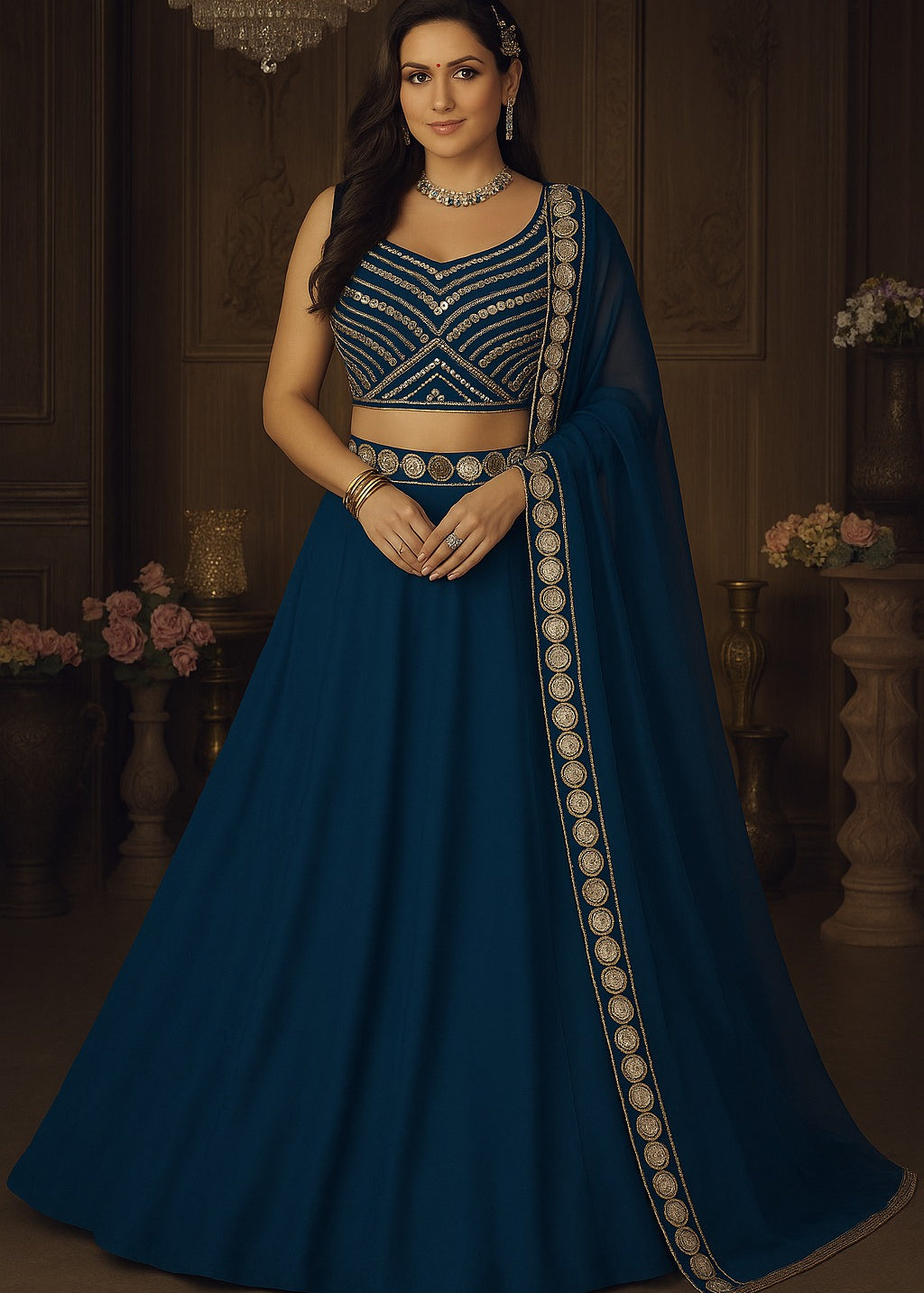 Occasionally Heavy Georgette Lehenga