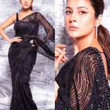 Exclusive Designer Black Saree