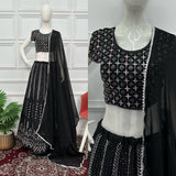 Superhit Black Bollywood Lehenga Choli