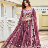 Heavy Faux Georgette Lehenga Choli